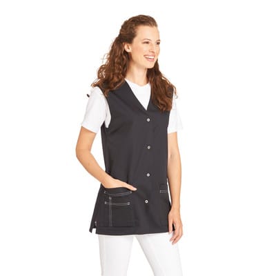 Kasack Damen schwarz 10/2472/10, Größe 3XL