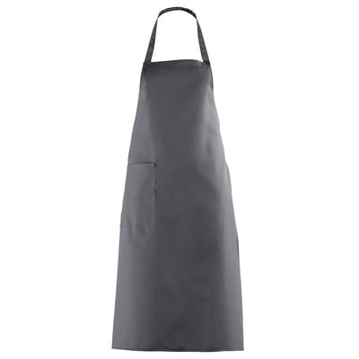 Latzschürze Druckknopfverschluss grau, Größe 34 11/529/12