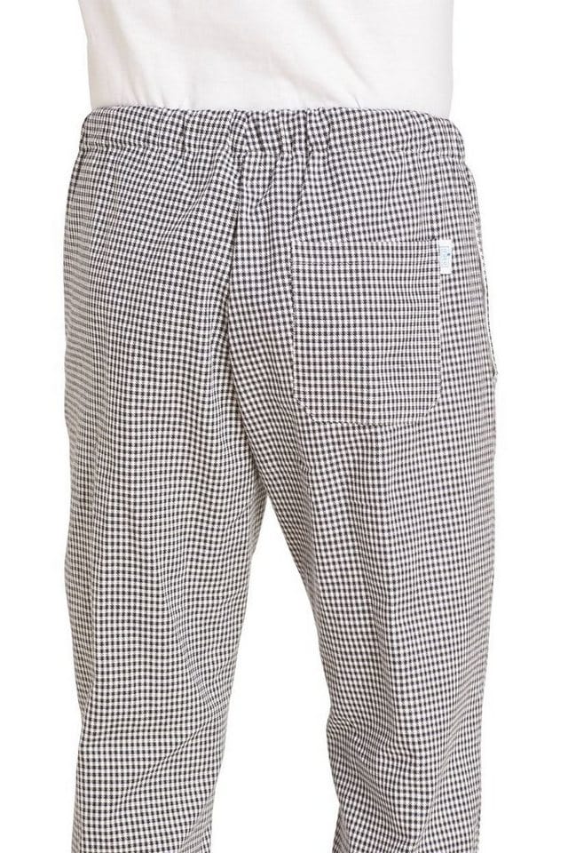 Koch-Bäcker-Hose Unisex schwarz/weiß 12/6940/25, Größe M