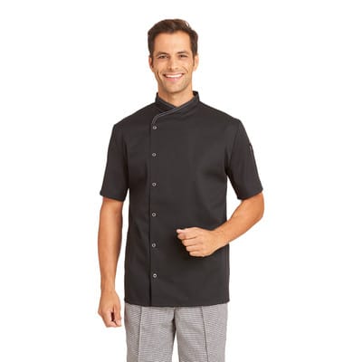 Kochjacke Herren schwarz 12/2542/10, Größe 64