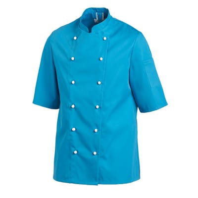 Kochjacke Unisex türkis 12/1094/76, Größe 48