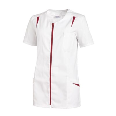 Kasack Damen weiß/beere 08/2533/0164, Größe 42