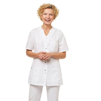 Kasack Damen weiß 08/2738/01, Größe 54