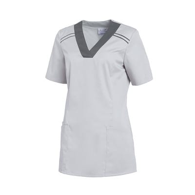 Schlupfkasack Damen silbergrau/anthrazit 08/2798/2938, Größe XS