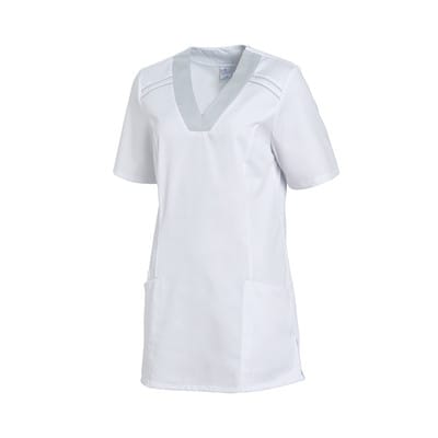 Schlupfkasack Damen weiß/silber 08/2798/0129, Größe 3XL