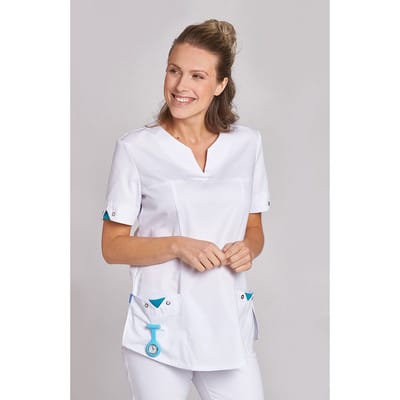 Schlupfkasack Damen weiß 08/1332/01, Größe XXL
