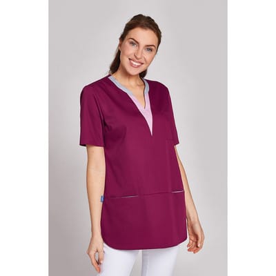 Schlupfkasack Damen beere/lavendel 08/1334/6446, Größe L