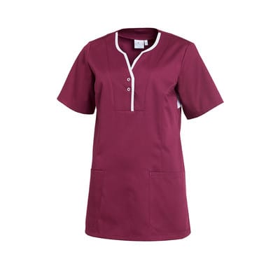 Schlupfkasack Damen beere/weiß 08/1335/6401, Größe XXL