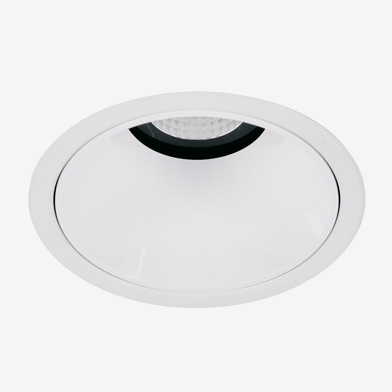 Sklum Downlight Led Einbaustrahler Mit Rundem Rahmen Ø8 Cm Aus Aluminium Orelva Weiss