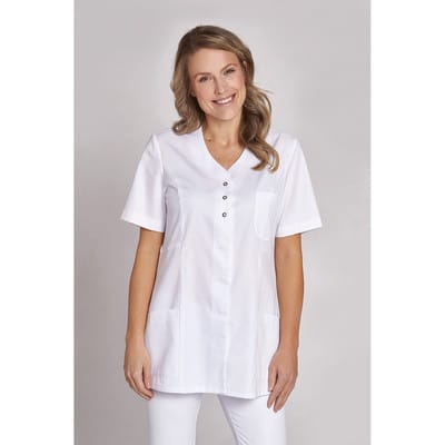 Kasack Damen weiß 08/1338/01, Größe XXL