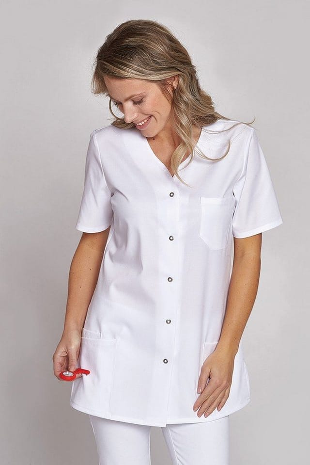 Kasack Damen weiß 08/1336/01, Größe 50