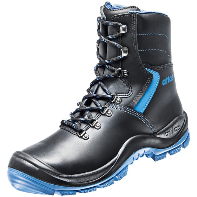 Stiefel ANATOMIC BAU 845 XP CI Thermo S3 Weite 10, black, royal blue, Gr. 39 Atlas 65500