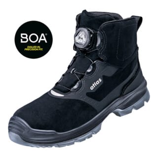 Sicherheitsstiefel FLASH 6905 XP BOA ESD S3 Weite 10, black, grey, Gr. 41 Atlas 78000