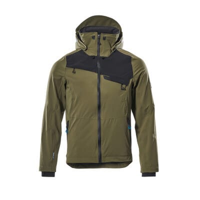 Hard Shell Jacke ADVANCED Moosgrün/Schwarz 17001-411-3309, Größe L
