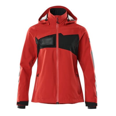 Hard Shell Jacke ACCELERATE Verkehrsrot/Schwarz 18011-249-20209, Größe L