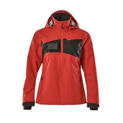 Hard Shell Jacke ACCELERATE Verkehrsrot/Schwarz 18311-231-20209, Größe XS