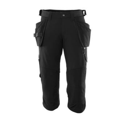 Dreiviertel-Hose ACCELERATE mit Hängetaschen Schwarz 18249-311-09, Größe C48