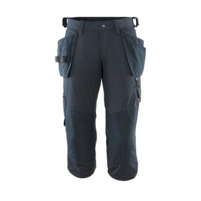 Dreiviertel-Hose ACCELERATE mit Hängetaschen Schwarzblau 18249-311-010, Größe C48