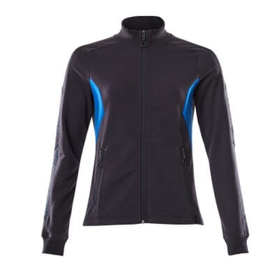Sweatshirt ACCELERATE mit Reißverschluss Schwarzblau/Azurblau 18494-962-01091, Größe 3XL ONE