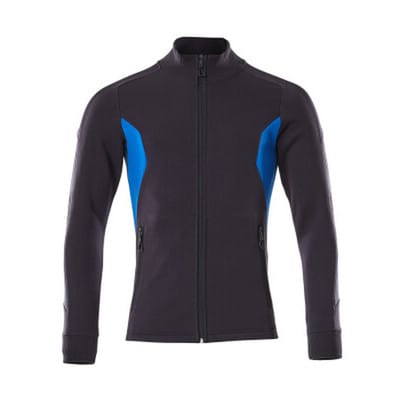 Sweatshirt ACCELERATE mit Reißverschluss Schwarzblau/Azurblau 18484-962-01091, Größe XL ONE
