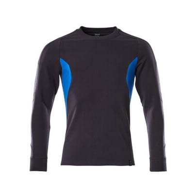 Sweatshirt ACCELERATE Schwarzblau/Azurblau 18384-962-01091, Größe XS ONE