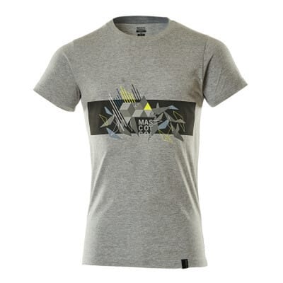 T-Shirt ACCELERATE Grau-meliert/Hi-vis Gelb 19182-965-0817, Größe 3XL