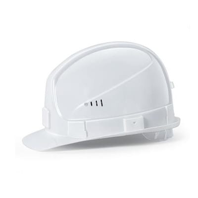 Schutzhelm super boss 9755000 weiß mit Lüftungen