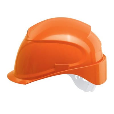 Schutzhelm airwing B-S 9762221 orange mit Lüftungen
