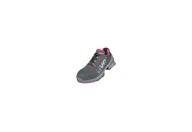 1 ladies Halbschuhe S2 85628 grau/pink, Weite 11, Größe 37