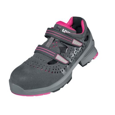 1 ladies Sandalen S1 85608 grau/pink, Weite 11, Größe 42