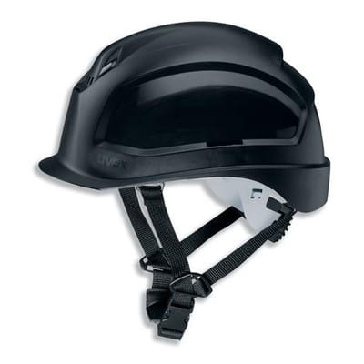 Schutzhelm pheos S-KR 9772931 schwarz mit Lüftungen