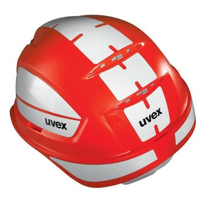Schutzhelm pheos B-S-WR 9772334 rot mit Lüftungen