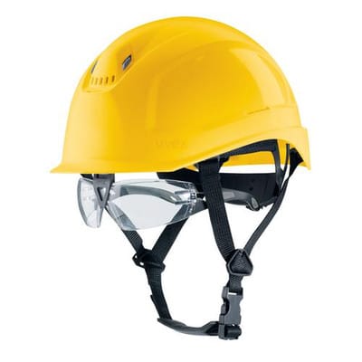 Schutzhelm pheos S-KR 9772160 gelb mit Lüftungen