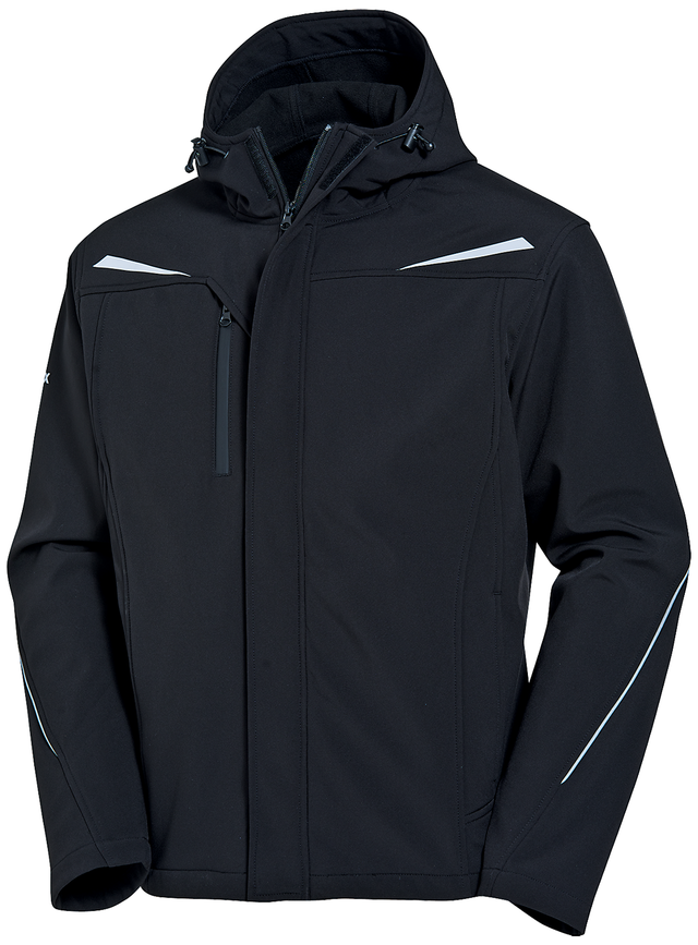 Softshelljacke syneXXo schwarz, Größe 5XL