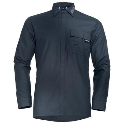 Langarmhemd multifunction blau, Größe 47, 48