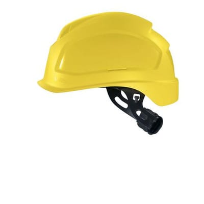Schutzhelm pheos ABS B-S-WR 9772171 gelb mit Lüftungen