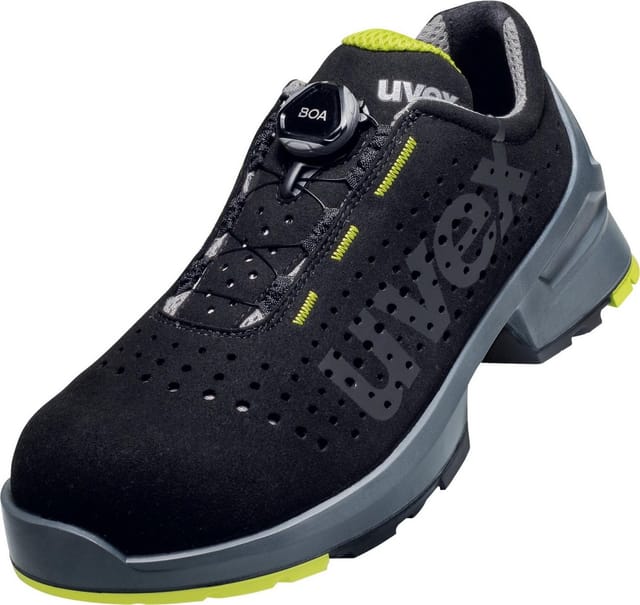 1 Halbschuhe S1 65658 schwarz/gelb, Weite 11, Größe 45