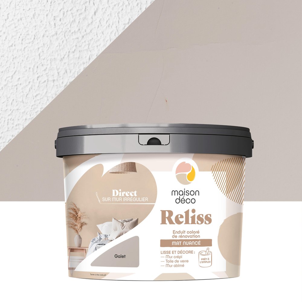 Reliss 2-in-1 Dekorputz, Kieselstein, 15 Kg Maison Deco