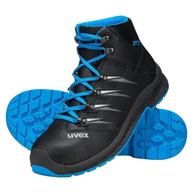 2 trend Stiefel S3 69352 blau/schwarz, Weite 11, Größe 45