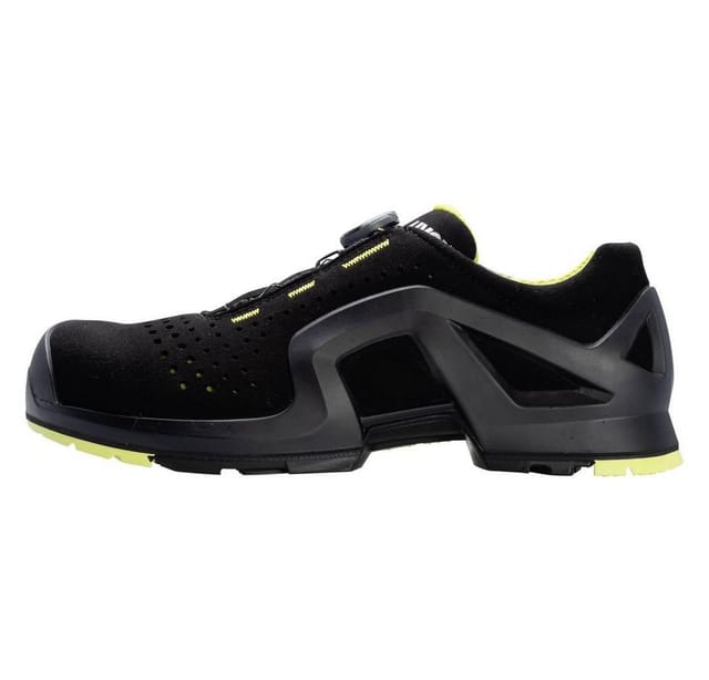 1 support Halbschuhe S1P 65682 schwarz/gelb, Weite 11, Größe 44