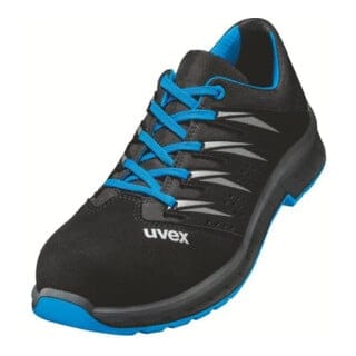 2 trend Halbschuhe S1 69379 schwarz/blau, Weite 12, Größe 41