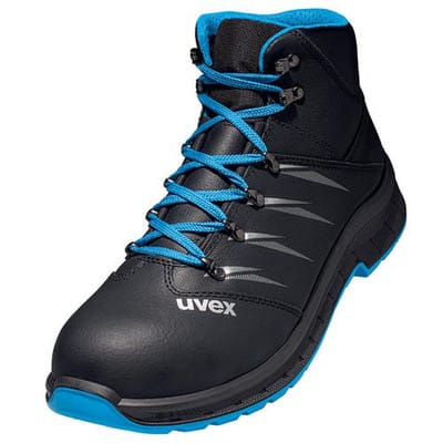 2 trend Stiefel S2 69359 schwarz/blau, Weite 12, Größe 46