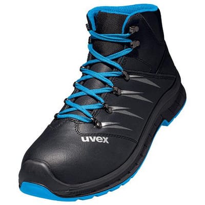 2 trend Stiefel S3 69351 schwarz/blau, Weite 10, Größe 52