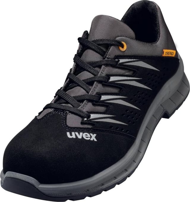 2 trend Halbschuhe S1 69478 schwarz/grau, Weite 11, Größe 47