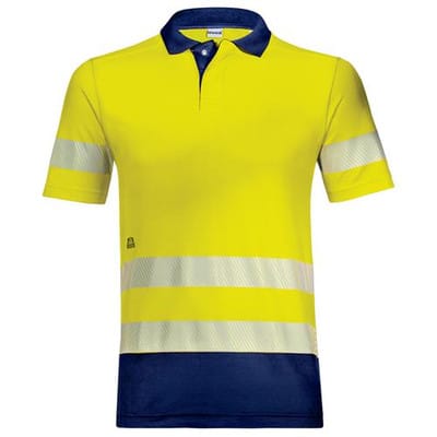 Poloshirt Construction warngelb, Größe 6XL