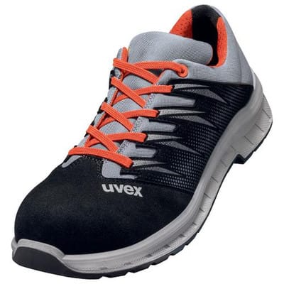 2 trend Halbschuhe S2 69099 schwarz/grau/rot, Weite 12, Größe 47