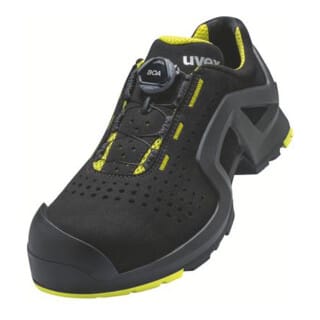 1 support Halbschuhe S1P 65681 schwarz/gelb, Weite 10, Größe 39