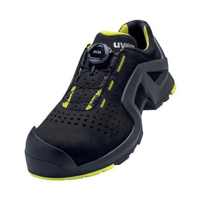1 support Halbschuhe S1P 65683 schwarz/gelb, Weite 12, Größe 36