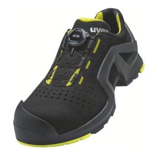 1 support Halbschuhe S1P 65681 schwarz/gelb, Weite 10, Größe 46