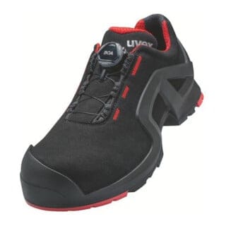 1 support Halbschuhe S3 65673 schwarz/rot, Weite 12, Größe 45